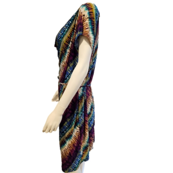 Olivia Matthew's Multi-colored Mini Dress Size 2XP - Picture 3 of 7